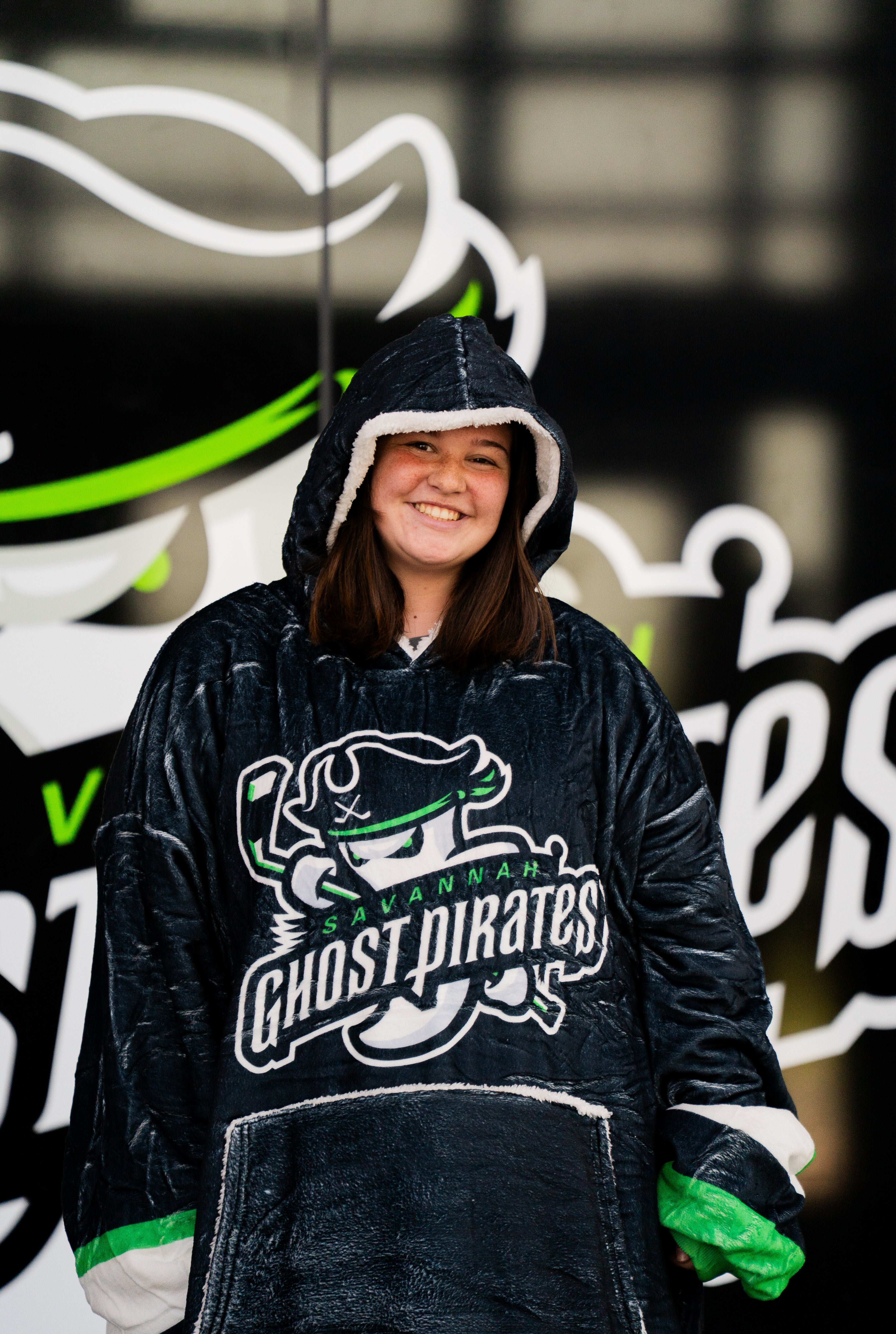 Savannah Ghost Pirates Blanket Hoodie