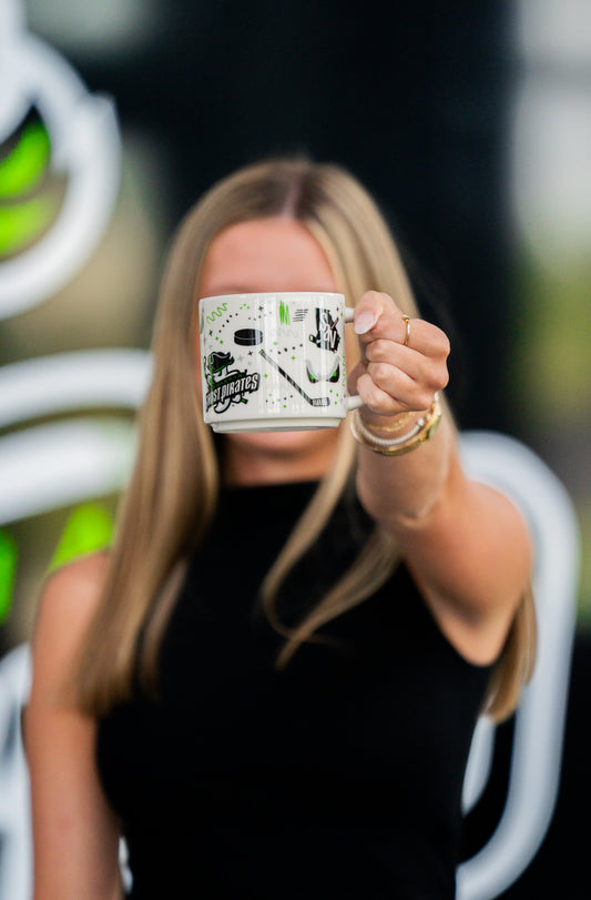 Savannah Ghost Pirates Cityscape 2-Tone Ceramic Coffee Mug