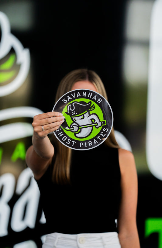 Savannah Ghost Pirates Large "8 Car Magnet