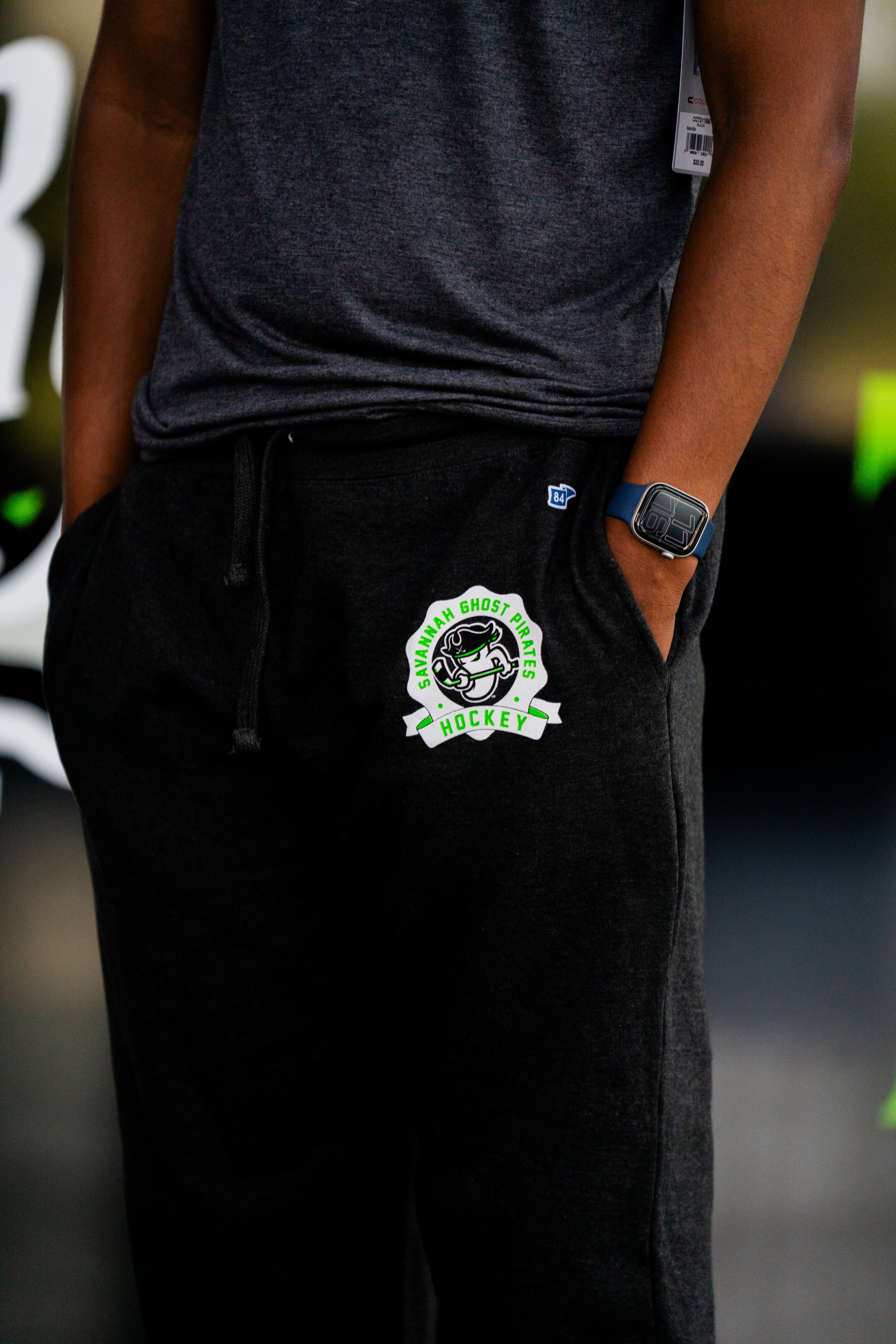 Ghost Pirates Blue 84 Charcoal Joggers