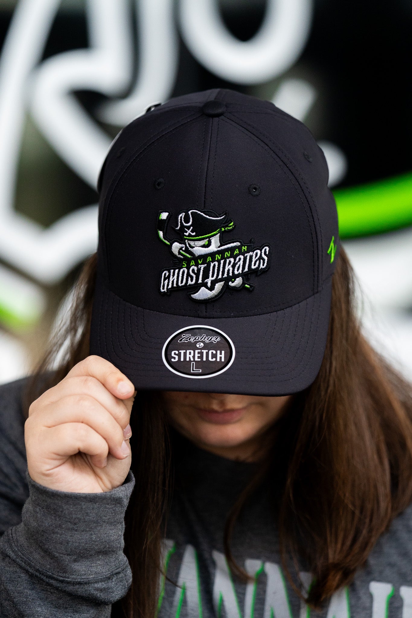 Savannah Ghost Pirates Drive Black 3D Embroidery
