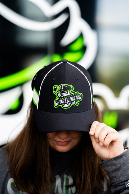 Savannah Ghost Pirates Tier 2 Z310 Black Nuc Green Check It Hat