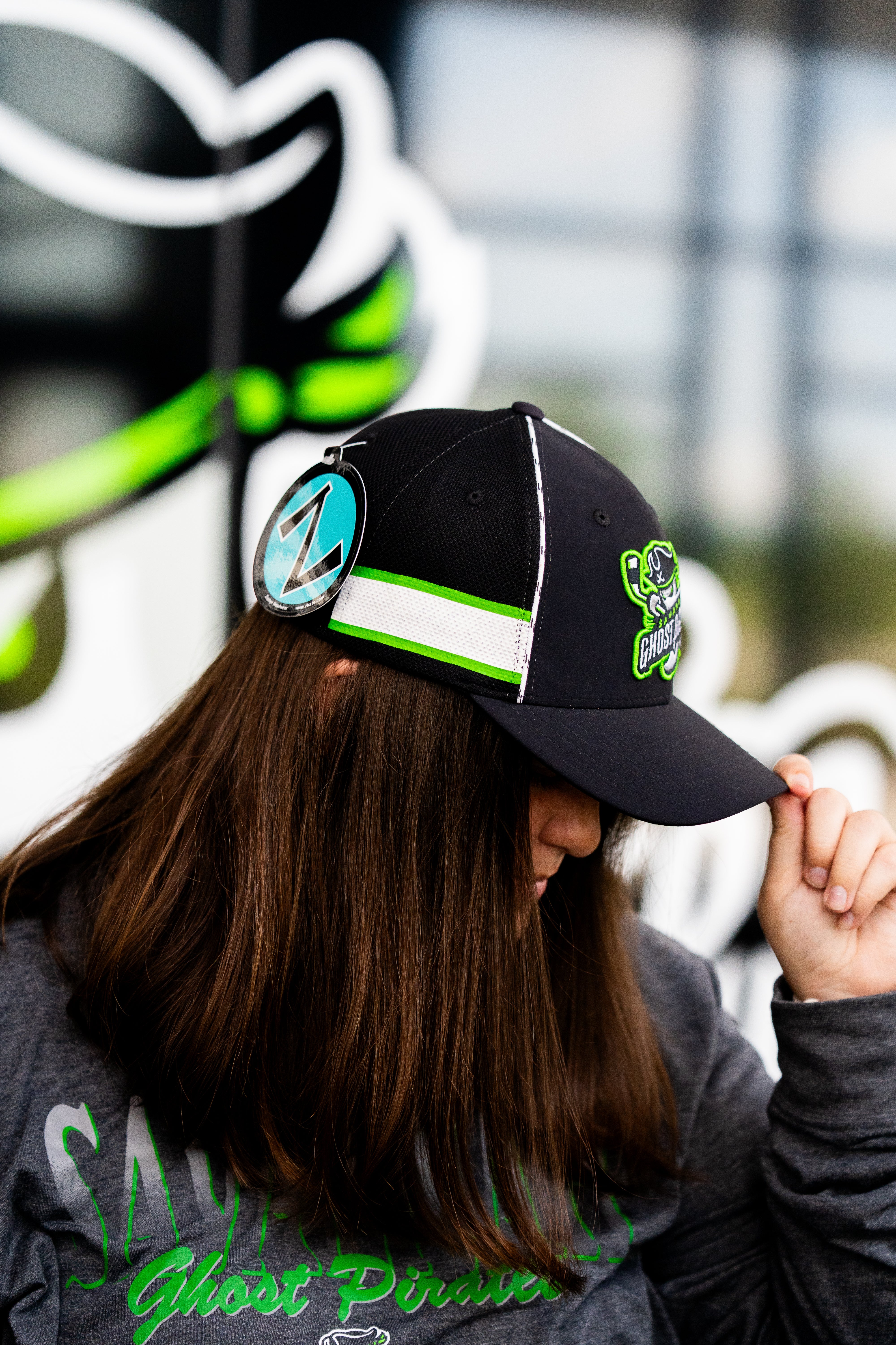Savannah Ghost Pirates Tier 2 Z310 Black Nuc Green Check It Hat