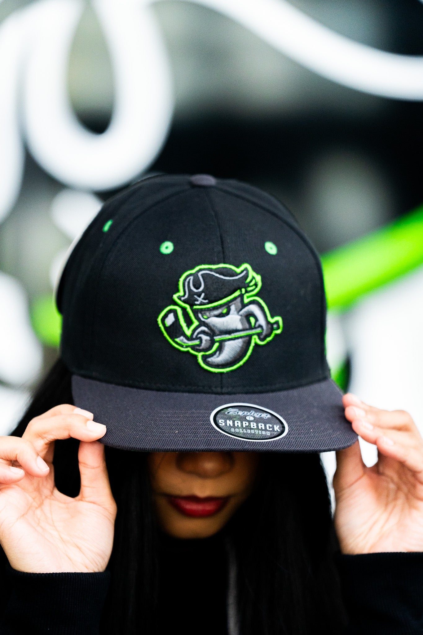 Savannah Ghost Pirates Z11 Black/ Charcoal Black Element Hat