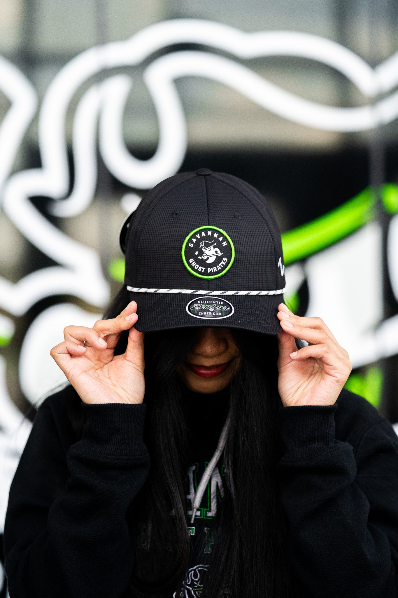 Savannah Ghost Pirates Rewind Black/White Back 9 Hat