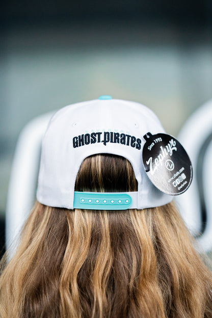 Savannah Ghost Pirates Z430 White/ Tiffany Blue Eazytiff 3D Hat