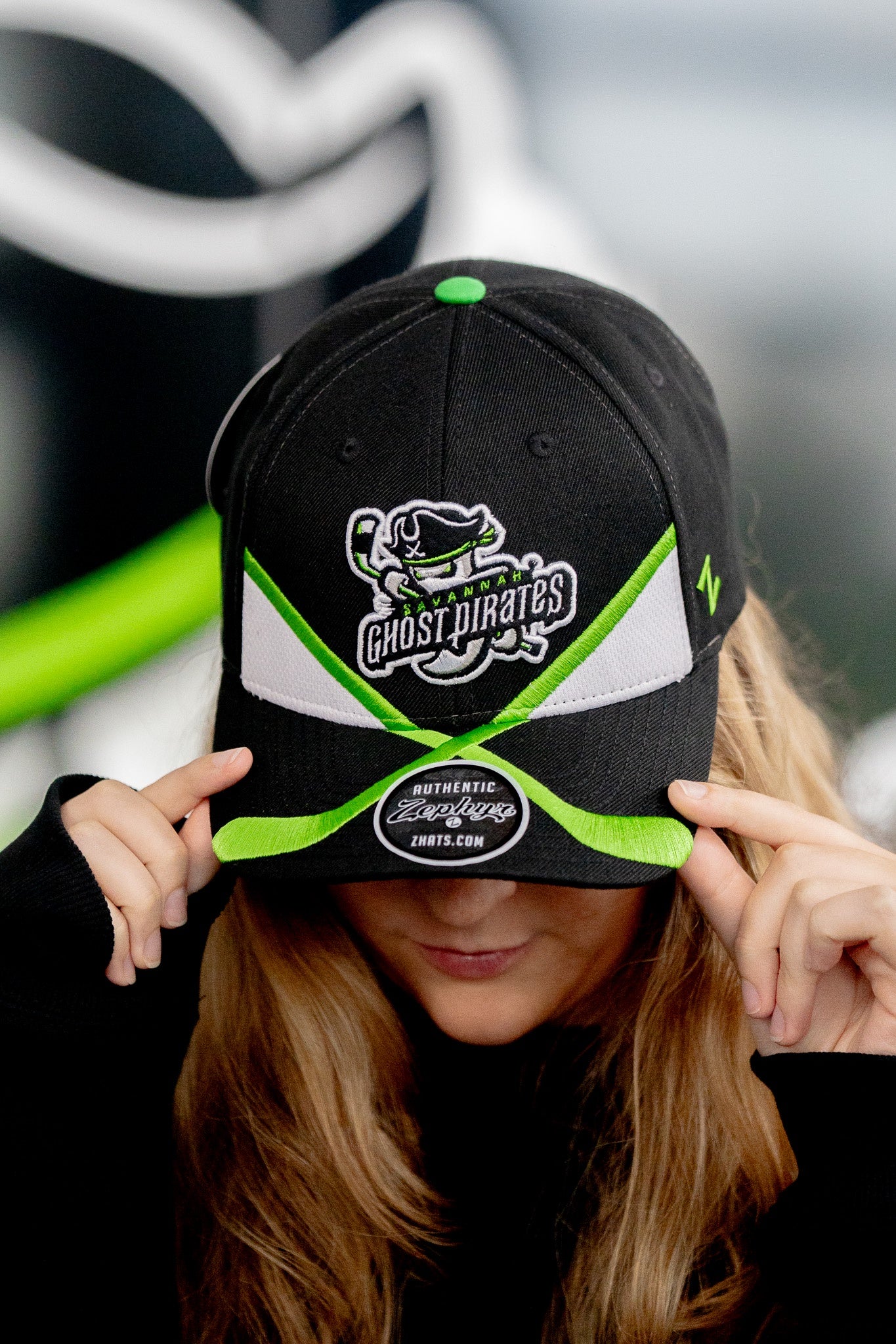 Savannah Ghost Pirates Competitor Black Fier Hat