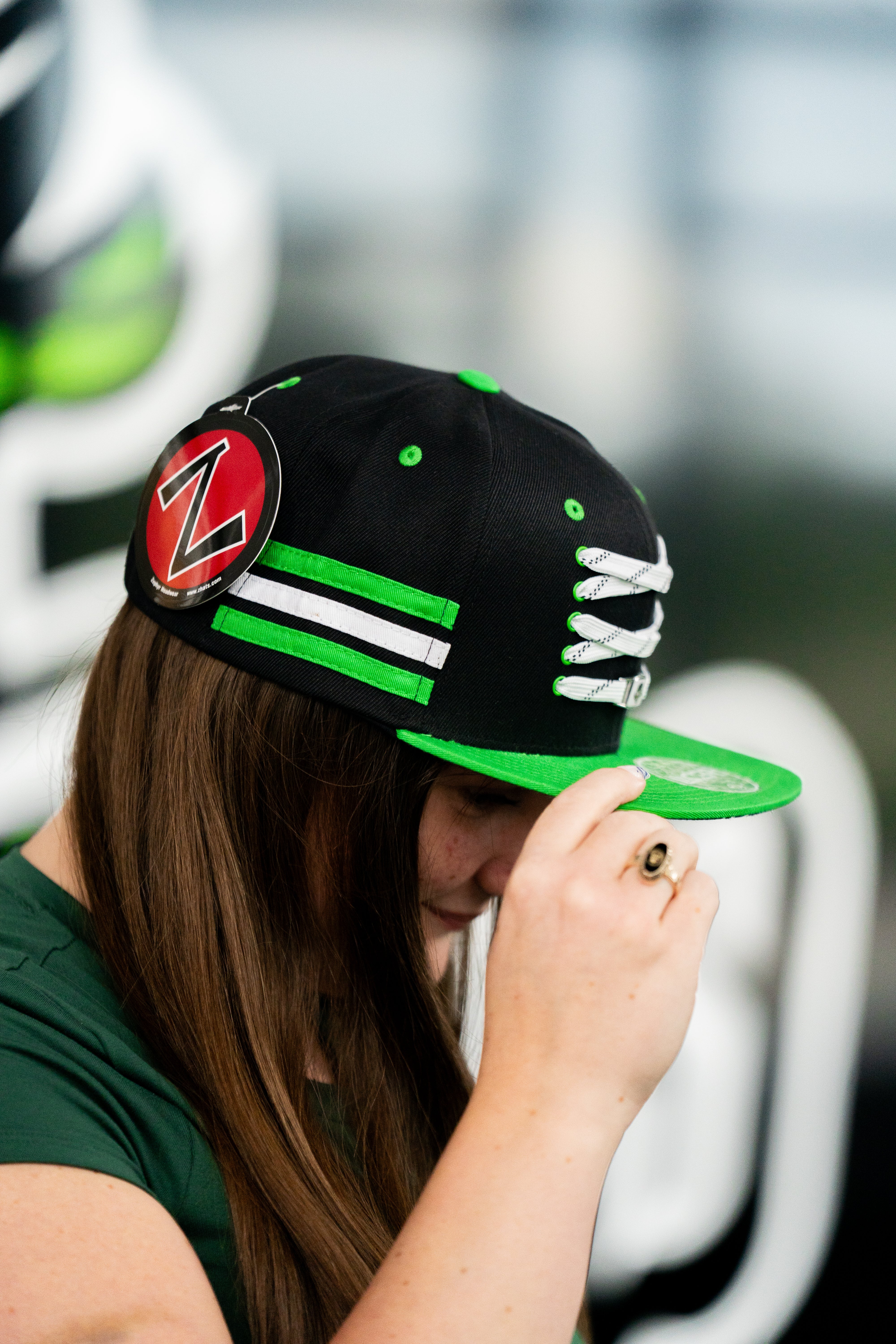 Savannah Ghost Pirates ZClassic Black/Nuc Green Lacer Locker Room Hat