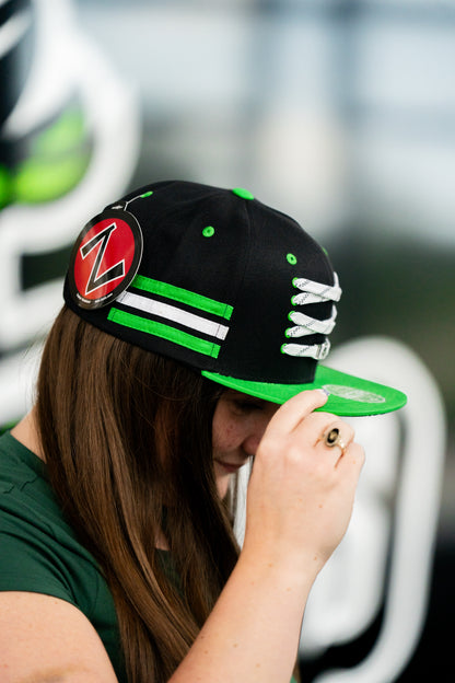 Savannah Ghost Pirates ZClassic Black/Nuc Green Lacer Locker Room Hat