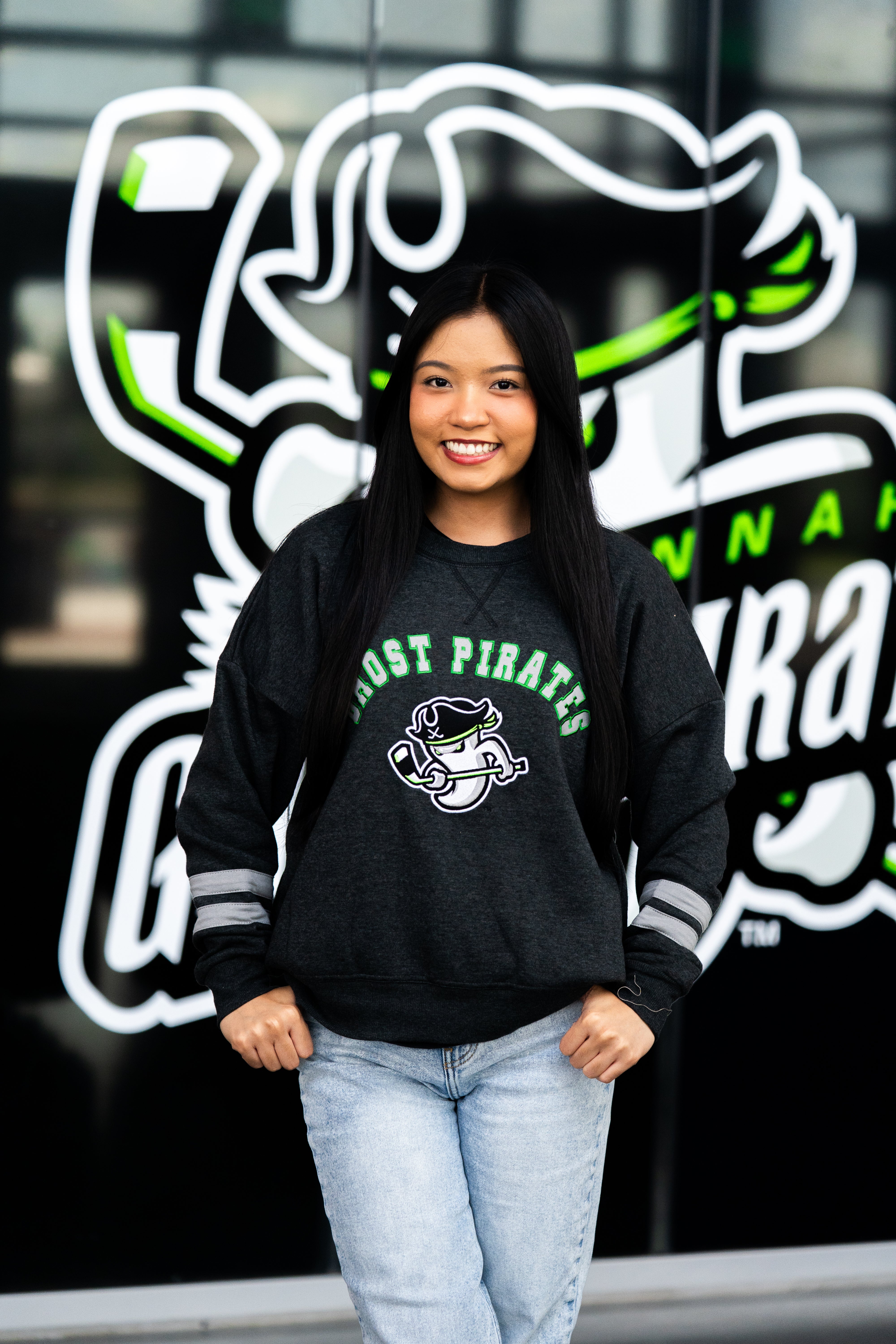 Savannah Ghost Pirates Splashy Crewneck Fleece