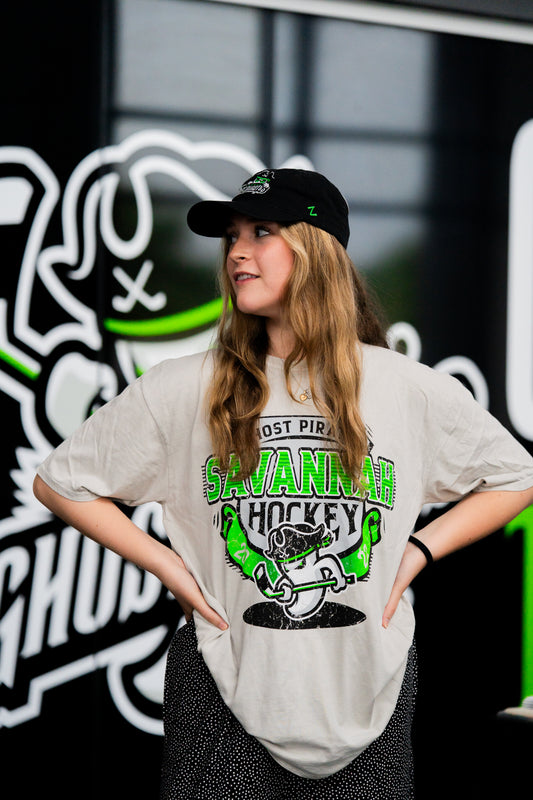 Savannah Ghost Pirates Clever Way Puff Cement Tee