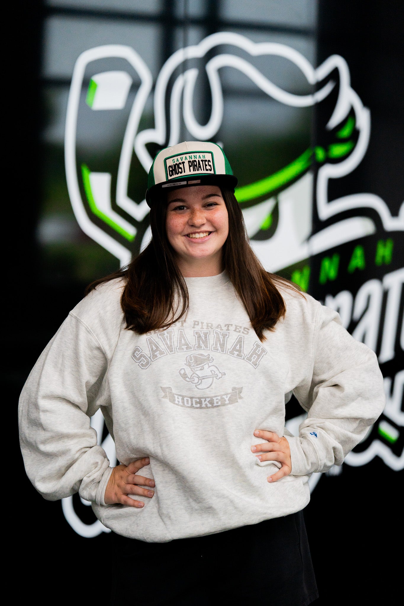 Savannah Ghost Pirates Oatmeal Entry Level Crewneck