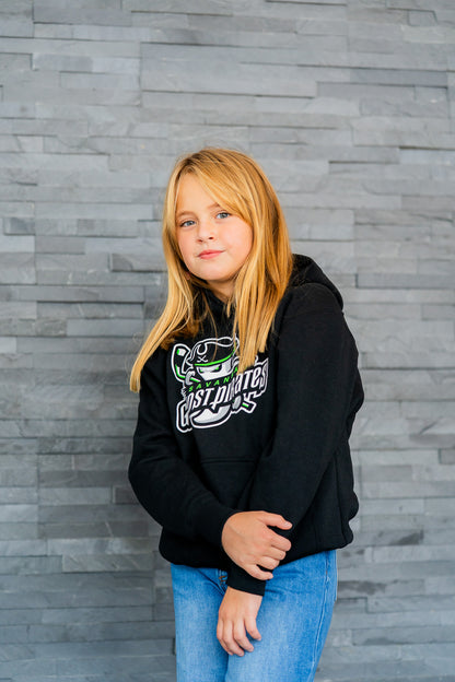Savannah Ghost Pirates Youth Black Primary Hoodie