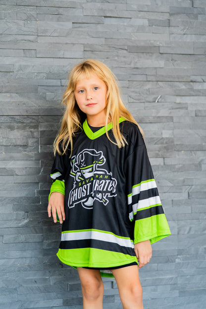 Savannah Ghost Pirates Youth Black Sublimated Jersey