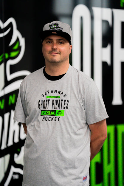 Savannah Ghost Pirates CCM Grey SS T-Shirt