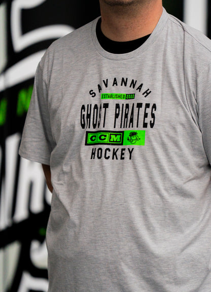 Savannah Ghost Pirates CCM Grey SS T-Shirt