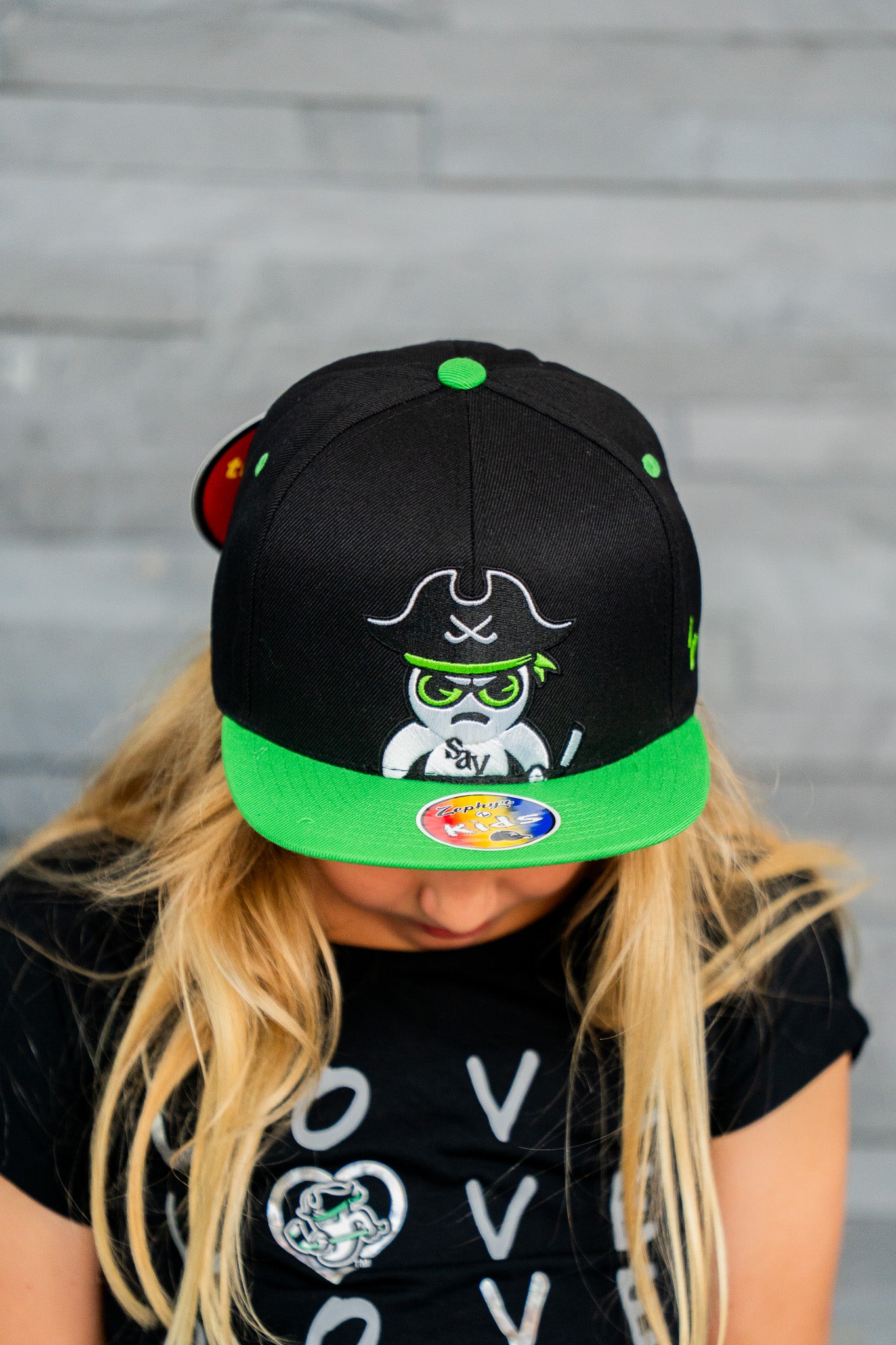 Ghost Pirates Zephyr Youth Z11 Black Snapback
