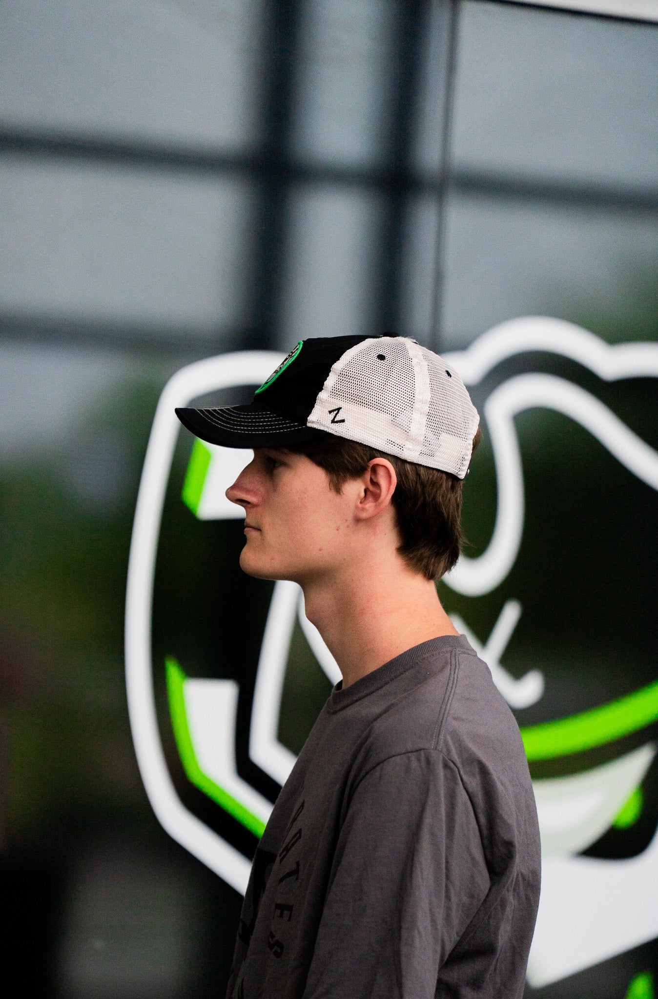 Ghost Pirates Trucker Black Circle Logo