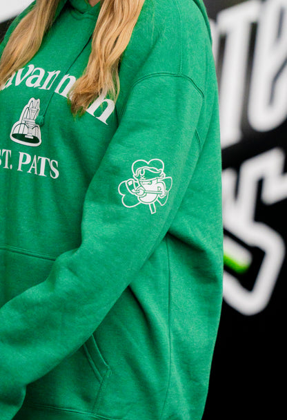 Savannah Ghost Pirates St. Pats Heathered Green Hoodie