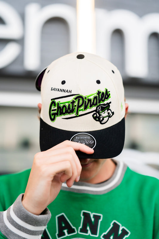 Savannah Ghost Pirates Zephyr Ivory Marquee Snapback