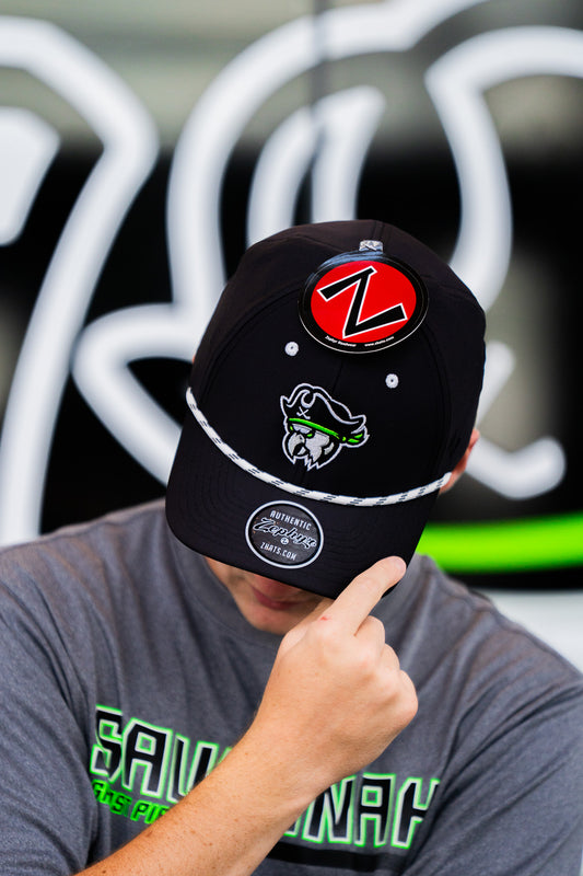 Ghost Parrots Zephyr Ace Black Rope Hat