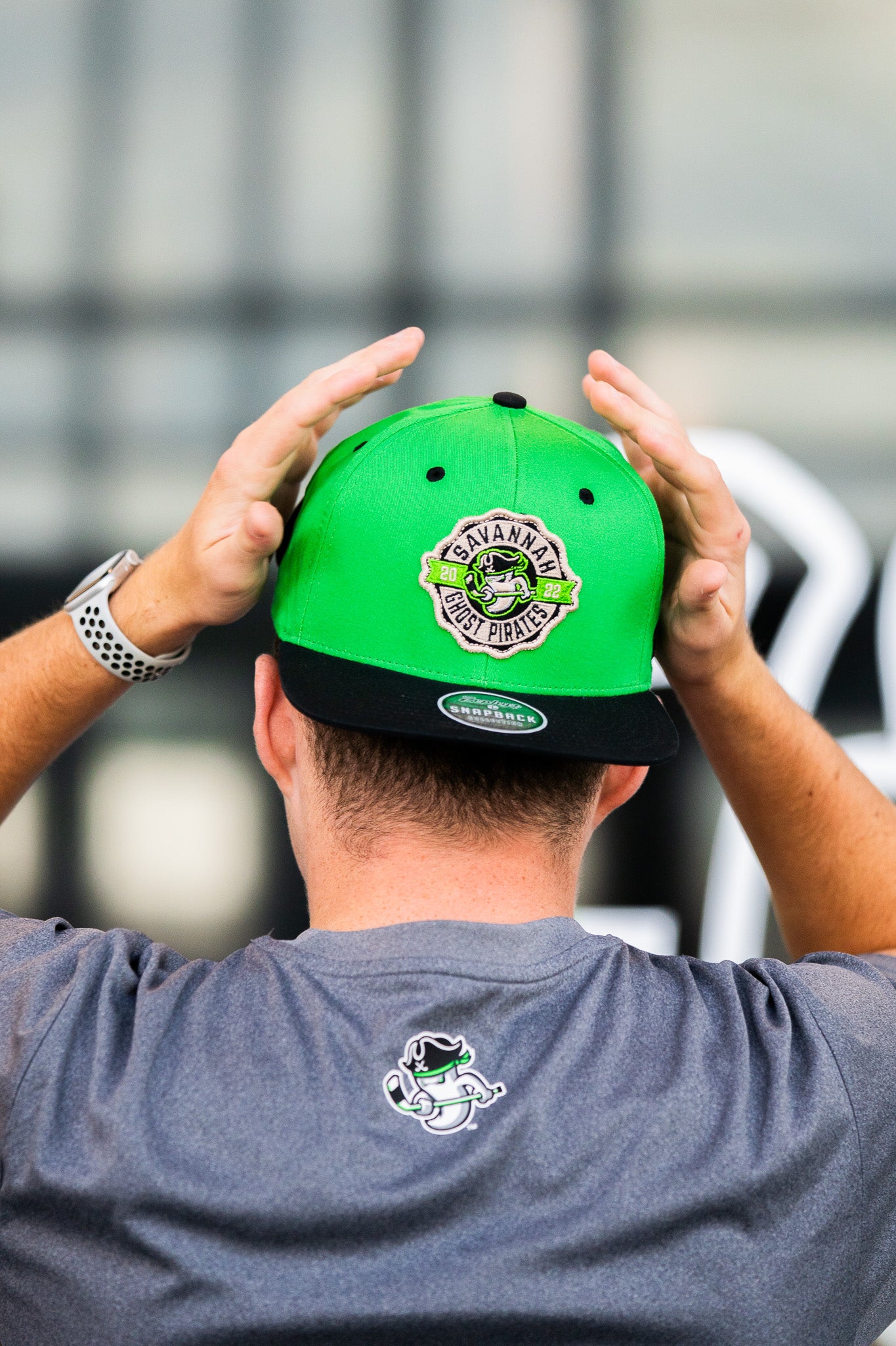 Savannah Ghost Pirates Zephyr Green/Blk Shilling Snapback