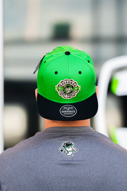 Savannah Ghost Pirates Zephyr Green/Blk Shilling Snapback