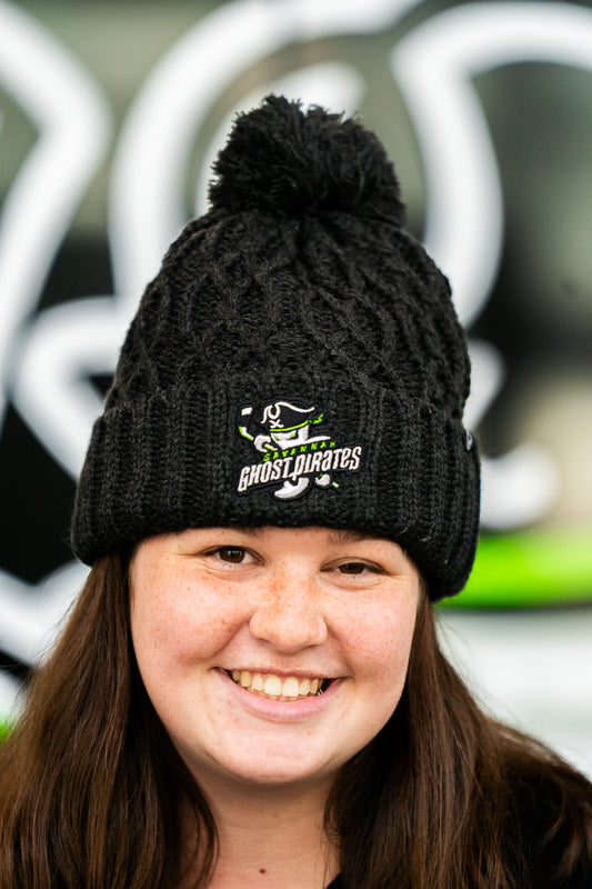 Savannah Ghost Pirates Zephyr Black Mystic Beanie
