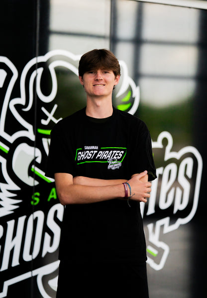 Savannah Ghost Pirates Black Neon Box Tee