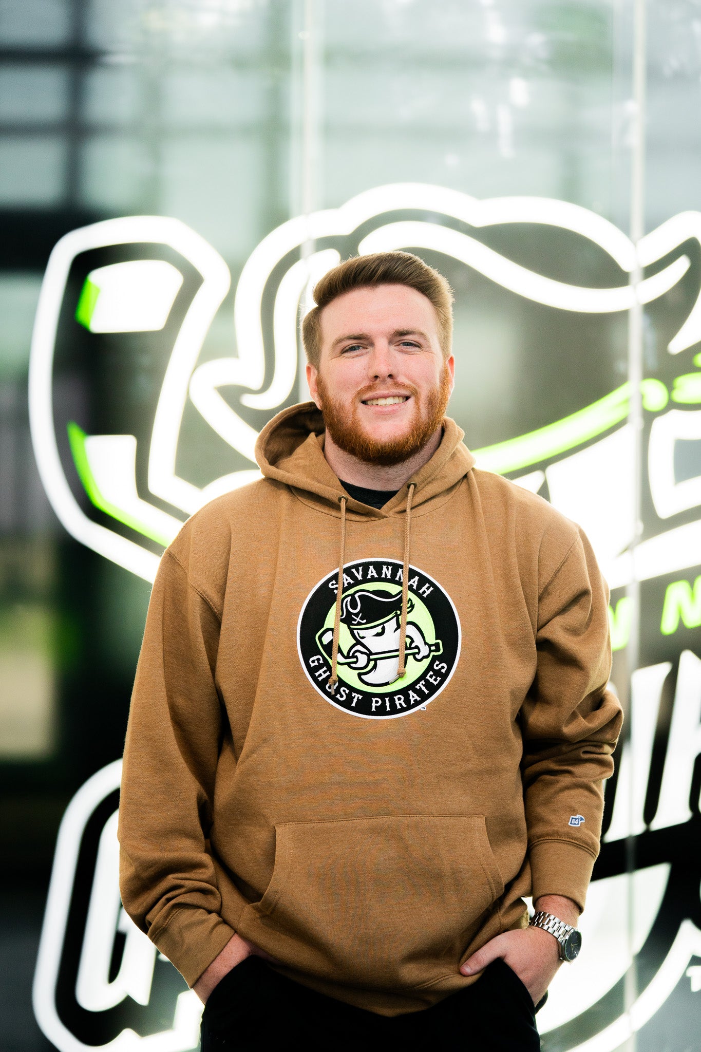 Ghost Pirates Russet Senior Mascot Hoodie