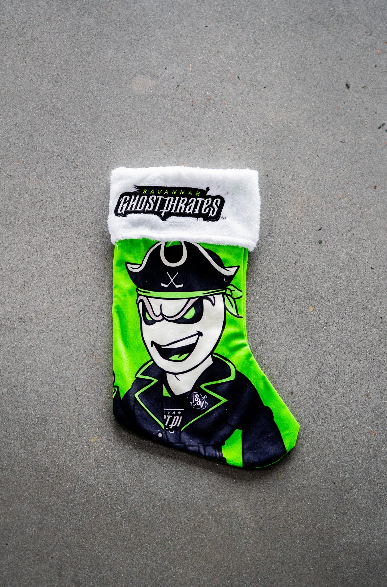 Savannah Ghost Pirates Plush Mascot Stocking