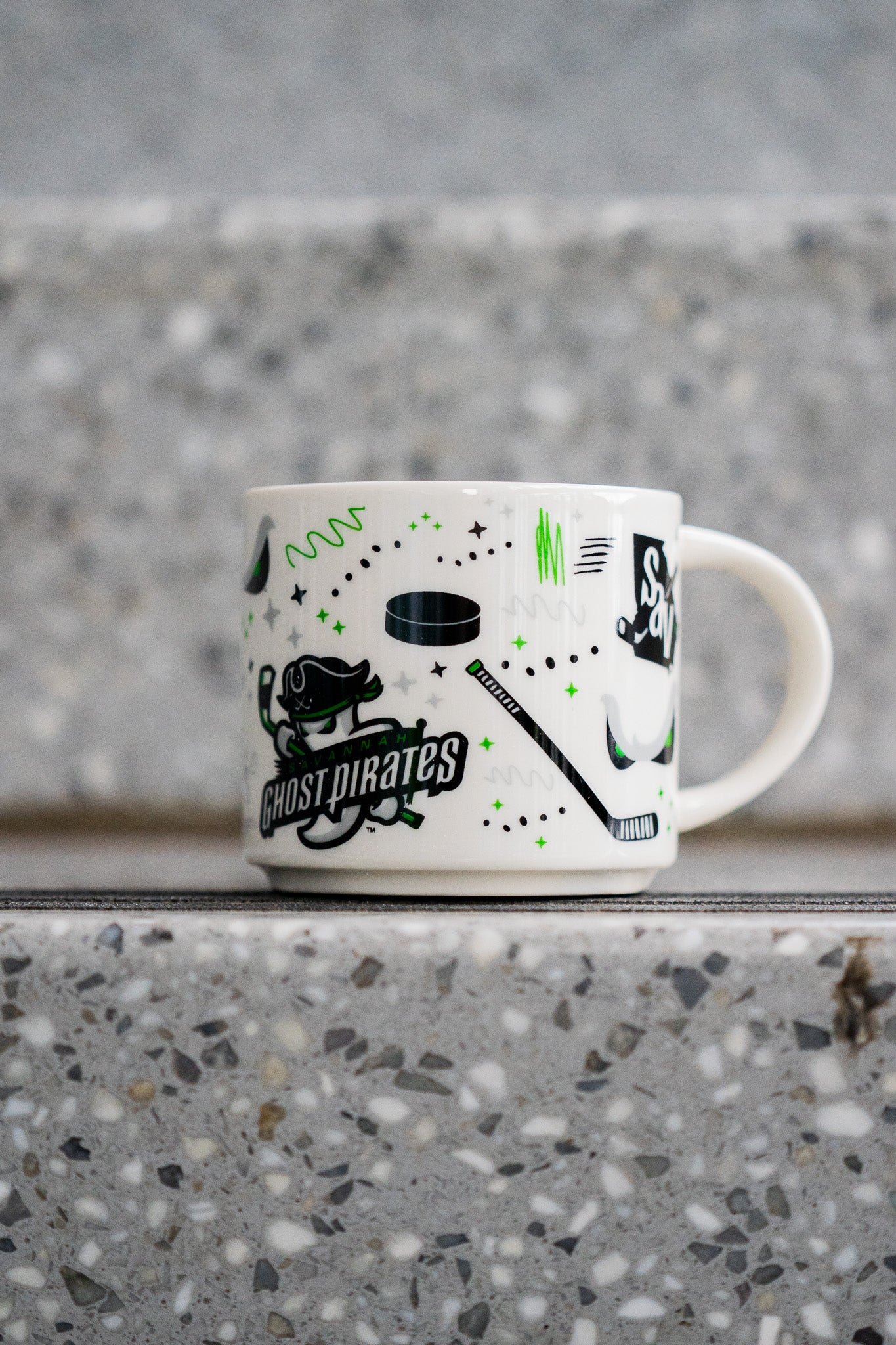 Savannah Ghost Pirates Cityscape 2-Tone Ceramic Coffee Mug