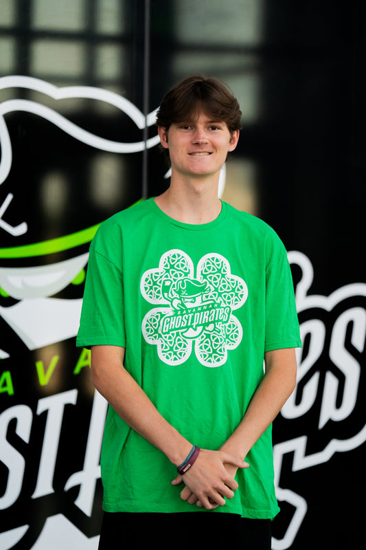 Ghost Pirates 32 Degrees St. Patrick's Green 4 Leaf Clover T-shirt