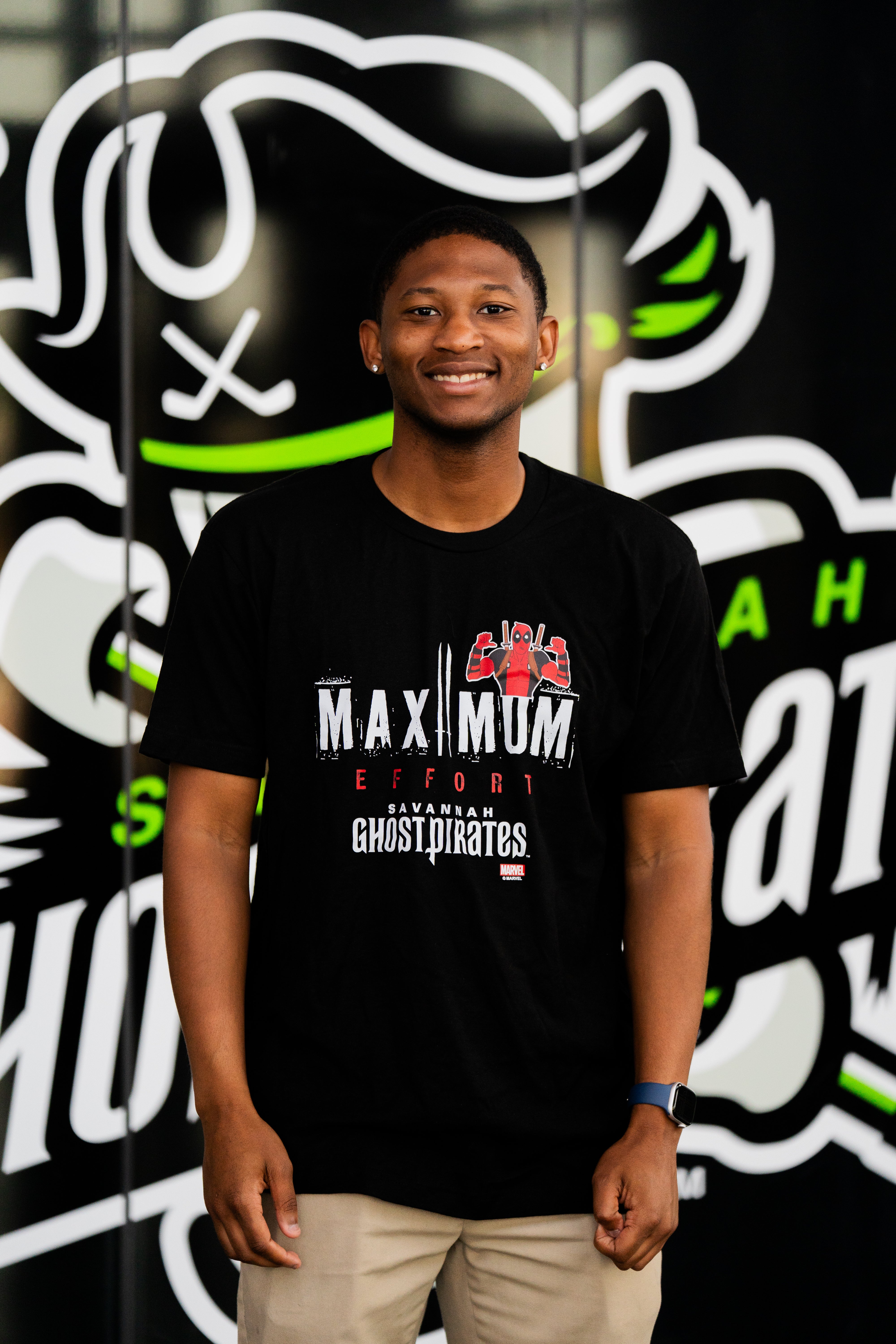 Savannah Ghost Pirates Black Maximum Effort T-Shirt