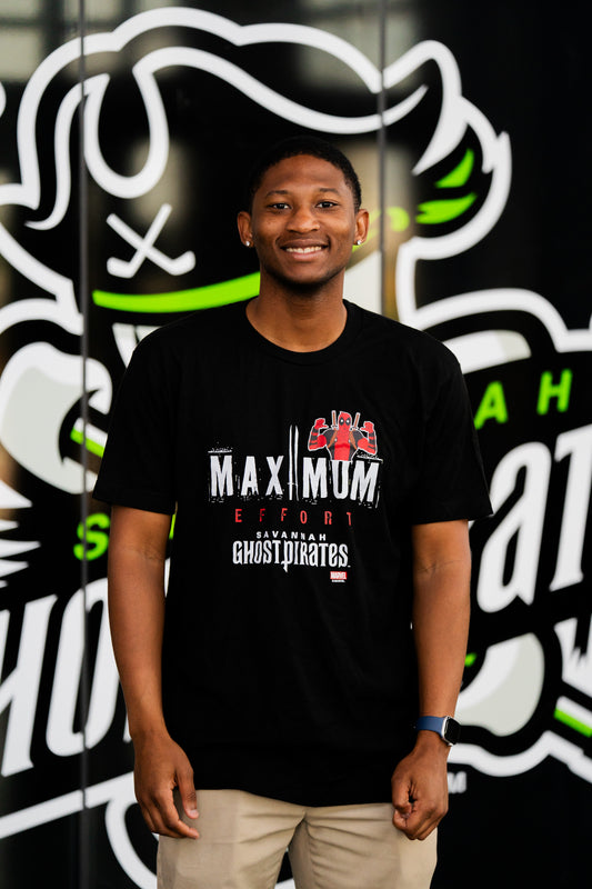 Savannah Ghost Pirates Black Maximum Effort T-Shirt
