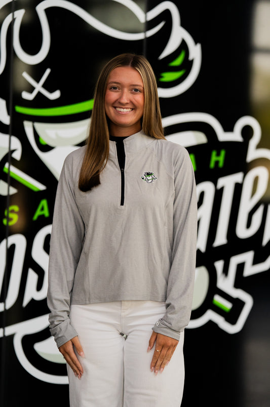 Savannah Ghost Pirates Colosseum Sisterhood 1/4 Zip Windshirt Ash Gray