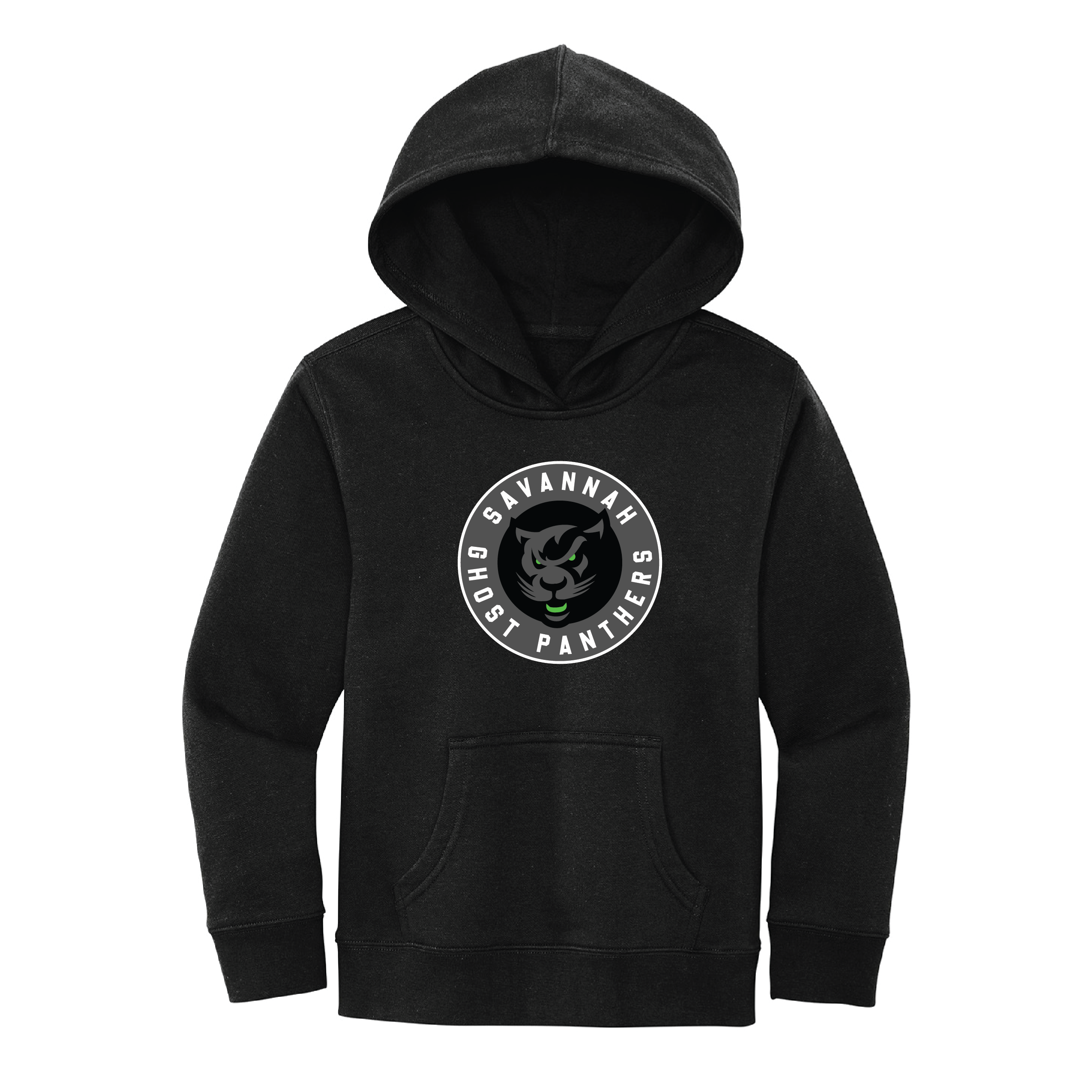 Ghost Panthers Youth Black Hoodie