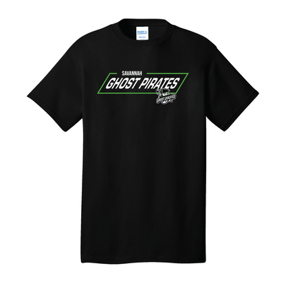 Savannah Ghost Pirates Black Neon Box Tee