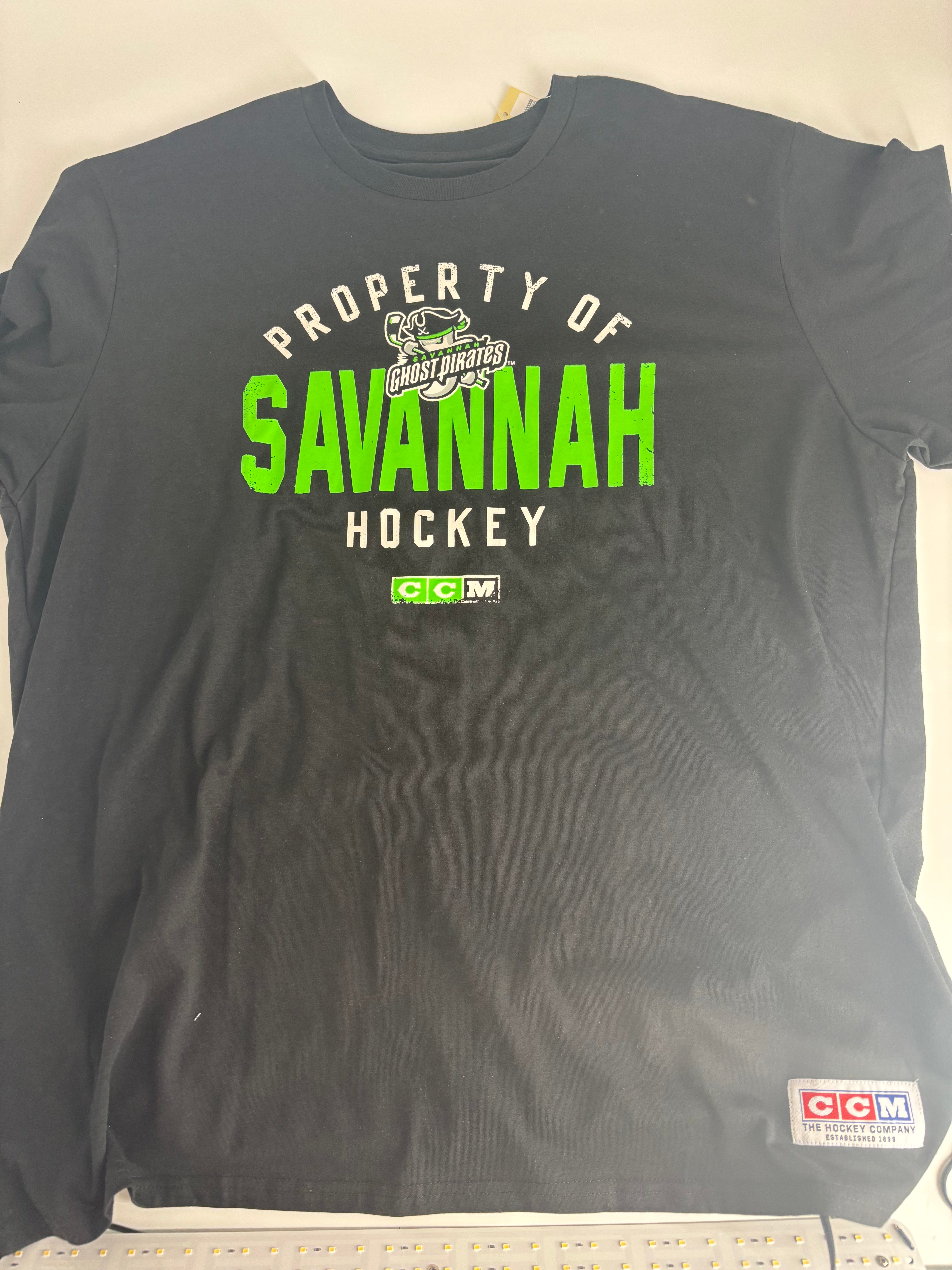Savannah Ghost Pirates CCM Black SS T-Shirt