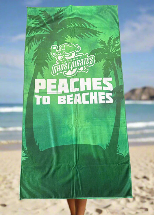 Ghost Pirates Peaches to Beaches Beach Towel