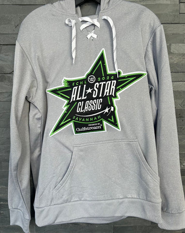 Adult All Star Grey Lace-Up Jersey Hoodie