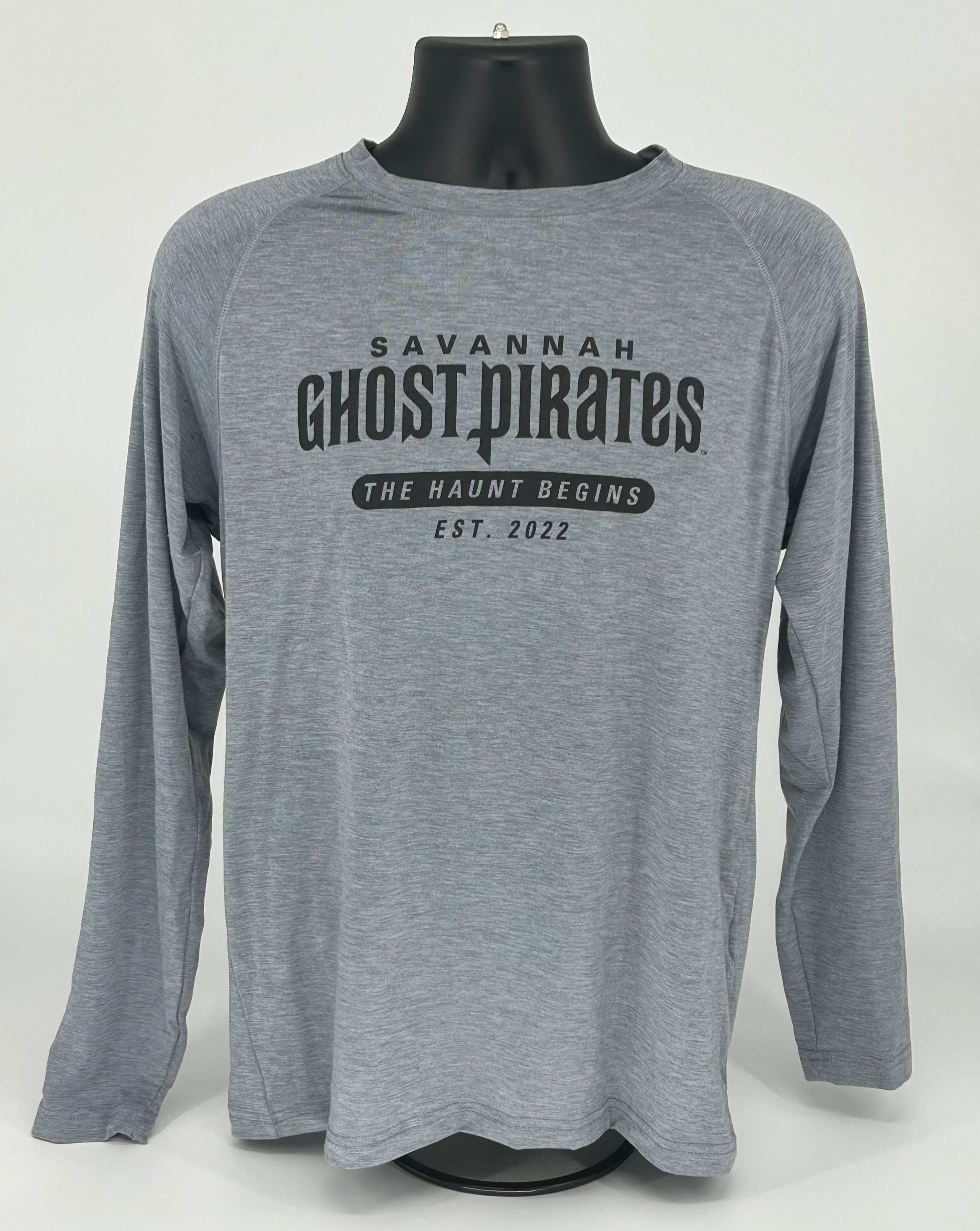 Ghost Pirates Grey "The Haunt Begins" Long Sleeve T-Shirt