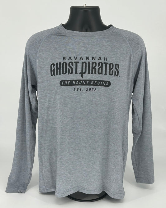 Ghost Pirates C3 Agency Grey "The Haunt Begins" Long Sleeve T-Shirt