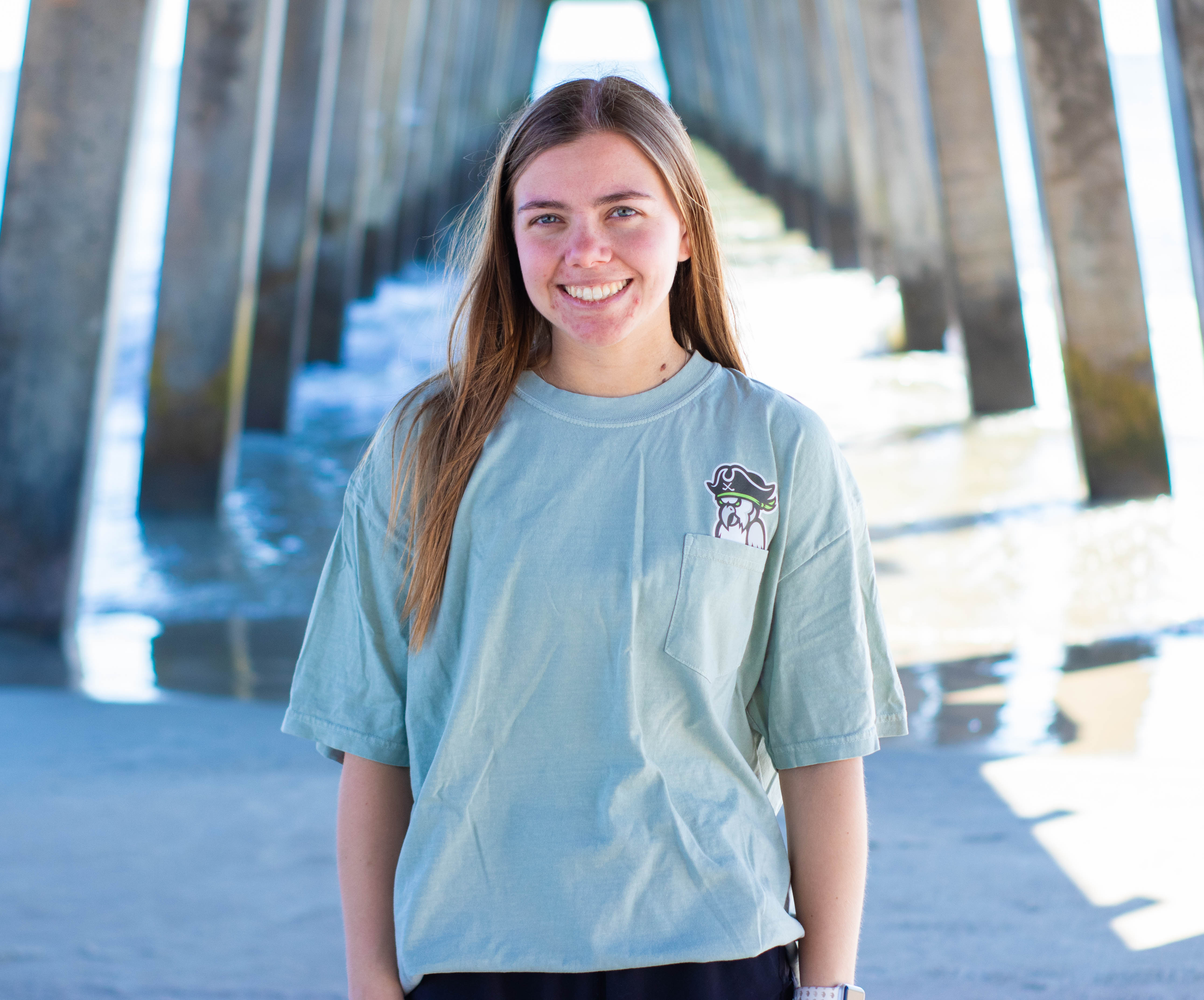 Ghost Parrot Bay Parrot Pocket T-Shirt