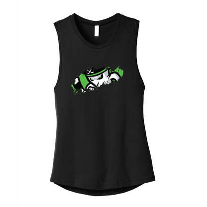 Ghost Pirates Women's Black Muscle Tank