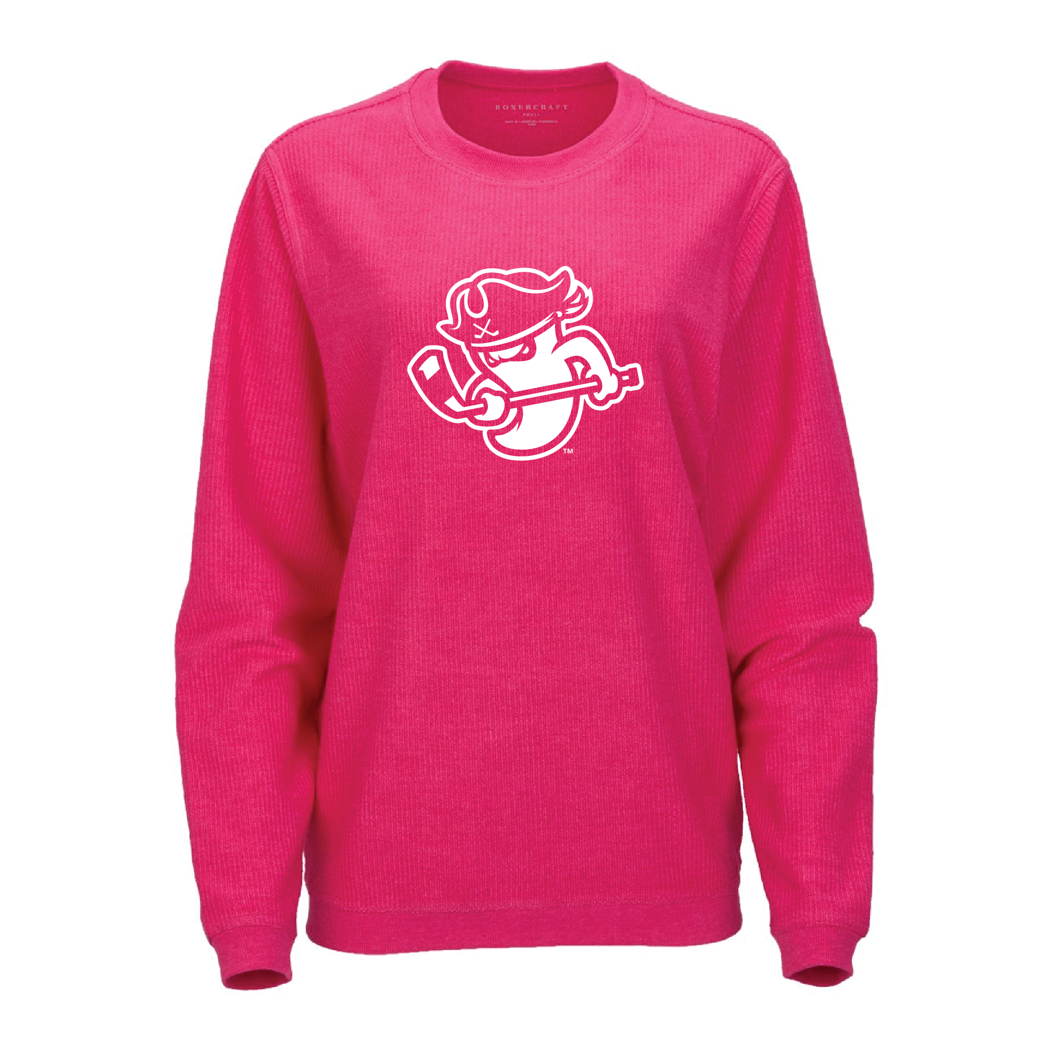 Ghost Pirates Women's Pink Corded Sweatshirt
