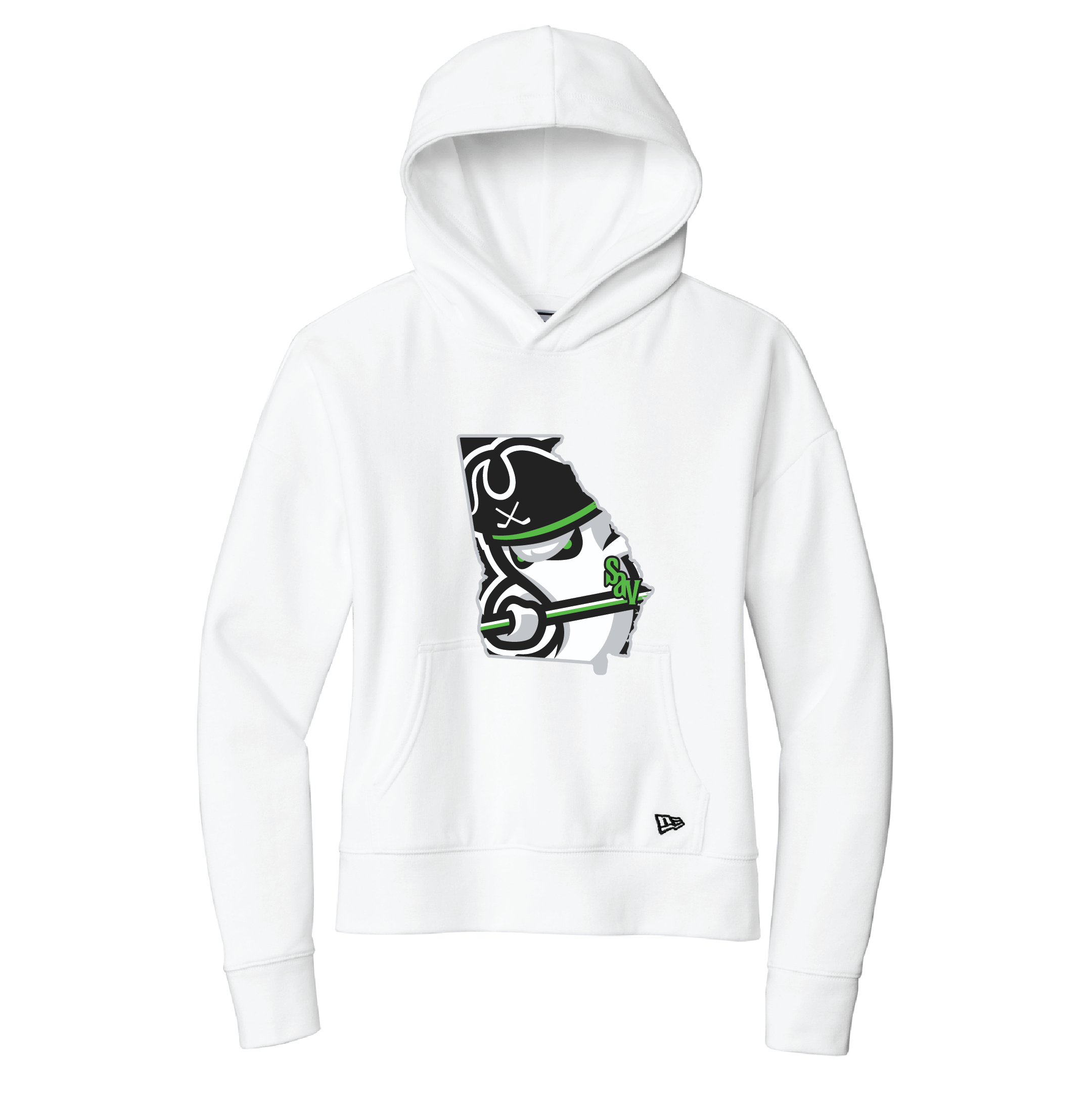 Ghost Pirates Women's White New Era Comeback Hoodie