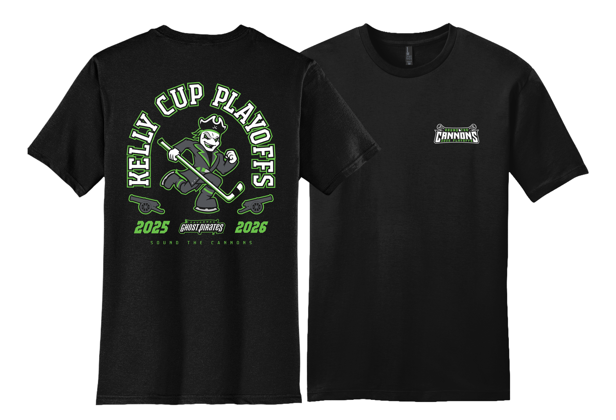 Ghost Pirates 25-26 Sound the Cannons Playoff Tee