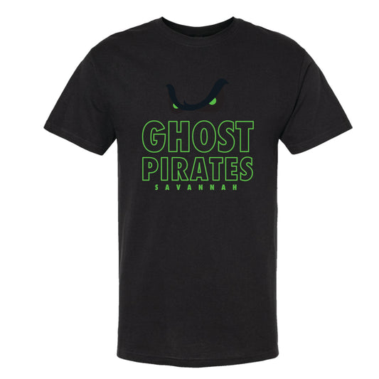 Savannah Ghost Pirates Black Ghost Eyes Design T-Shirt