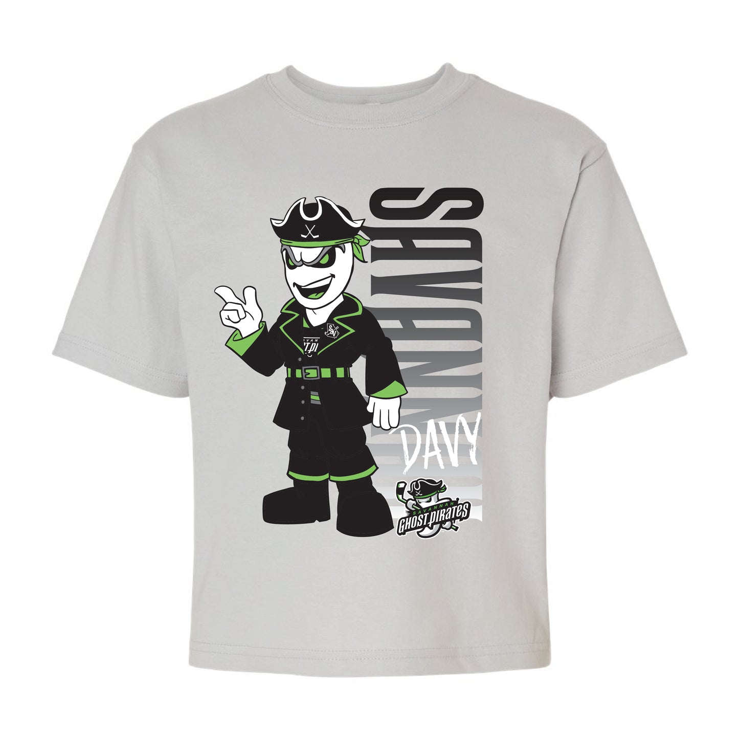 Savannah Ghost Pirates Youth Platinum Mascot T-Shirt